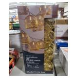 10-Light 12 ft. Indoor Battery Operated String Lights