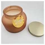 Fall into Autumn Pumpkin Spice Glass Jar Candle 18 oz