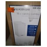Glacier Bay 19 in. Single Sink White Bath Vanity