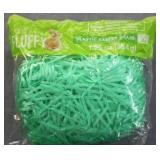 4 pack. Happy Go Fluffy - EASTER - Green Plastic Easter Basket Grass