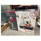 Intex 18' Pillow Top Air Mattress with Electric Pump and Headboard