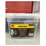 Large Nitrile Coated Work Gloves with Reusable Bucket (25-Pack) Large Nitrile Coated Work Gloves with Reusable Bucket (25-Pack)