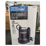 Everbilt 1/6 HP Plastic Submersible Utility Pump