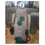 Necklace with earrings