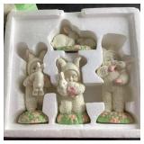 Snow bunnies "Bunny Love"- 4 piece set