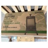 Oakford 1400 Pellet Grill Vertical Smoker in Black