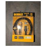 DeWalt Micro to USB Cable 6 ft. Black/Yellow