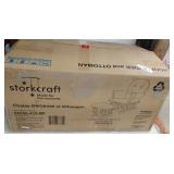 Hoop Glider Natural with Beige Cushion Ottoman Set