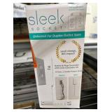 Sleek Socket 8 ft. L 3 outlets Combo Extension Cord White