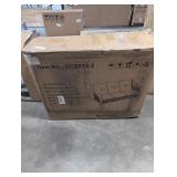 Carolina Gray Wicker Outdoor Couch with Gray Cushions