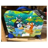 Bluey Checked Hardside Ride on Luggage 