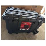 23 in. Black Heavy Duty Large Rolling Toolbox with Tool Tray and Keyed Lock