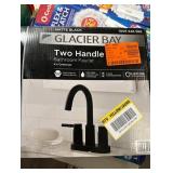 Glacier Bay Dorind 4 in Centerset Bathroom Faucet 2 Handle Matte Black