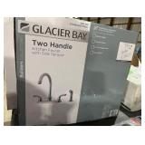 Glacier Bay Builders Double Handle Standard Kitchen Faucet with Side Sprayer 