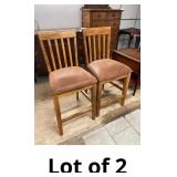 (2) Sedona Slatback Bar Stools