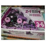 Roller Derby Lomond Girls' Adjustable Inline-Quad Combo Skates Size 3-6 