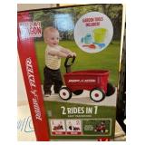 Radio Flyer 2-in-1 Wagon with Garden Tools Push Walker