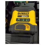 DEWALT 40 ft. Red Self-Leveling Cross Line Laser Level with (2) AA Batteries & Case