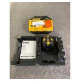 DEWALT 40 ft. Red Self-Leveling Cross Line Laser Level with (2) AA Batteries & Case