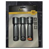 300 Lumens Aluminum Flashlight (3-Pack)