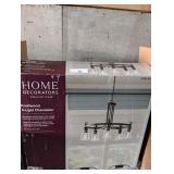 Knollwood 30 in. 5-Light Blackened Bronze Industrial Round Chandelier