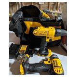 DEWALT 20V MAX Cordless Drill/Impact 2 Tool Combo Kit with Charger, and Bag