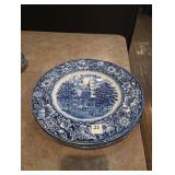 Liberty blue from England- Independence Hall dinner plates