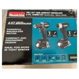 Makita 18V LXT Sub-Compact Cordless Brushless 2 Tool Combo Kit