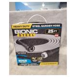 Bionic Steel 5/8 in. Dia. x 25 ft. Heavy-Duty Stainless Steel Garden Hose