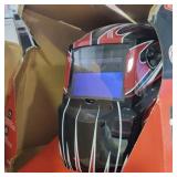 Lincoln Electric Auto Darkening Variable Shade Red Welding Helmet