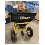 Yardworks 85 lb. Capacity Tow Behind Broadcast Spreader