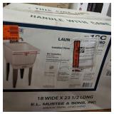 Utilatub Combo 18 in. x 23.5 in. x 33 in. Co-Polypure Floor Mount Laundry Tub