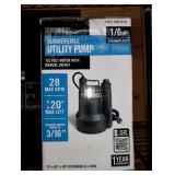 Everbilt 1/6 HP Plastic Submersible Utility Pump