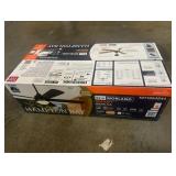 Morland 52 in. Smart Indoor/Covered Outdoor Matte Black Ceiling Fan