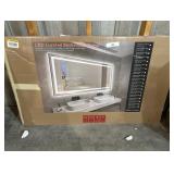 48 in. W x 28 in. H Rectangular Framed Front and Back LED Lighted Anti-Fog Wall Vanity Mirror