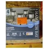 Hampton Bay Lauder 20-40 Lumen Black LED Outdoor Solar Path Lights