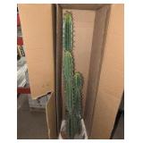 5 ft. Artificial Green Cactus in Terracotta Planter