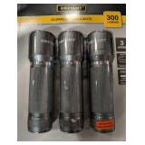 Defiant 300 Lumens Aluminum Flashlight (3-Pack)