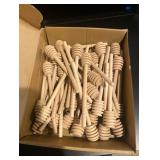 50 Pcs Wooden Honey Dipper Stick