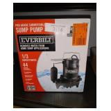 EVERBILT 1/3 HP Cast Iron Submersible Sump Pump