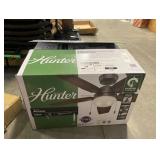 Hunter Antero 44 in. Hunter Express Indoor Matte Silver Ceiling Fan with Light Kit Included