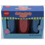 Amos Cotton Candy Sugar 6 Oz Blueberry & 3 Oz Strawberry Flavored Sugar 9 Oz NEW