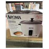 Aroma 32-Cups White Rice Cooker