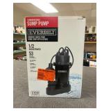 Everbilt 1/2 HP Aluminum Submersible Sump Pump