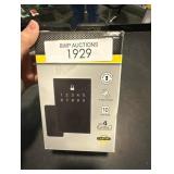 Defiant Square Matte Black Compact Touch Electronic Single Cylinder Deadbolt