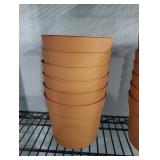 Lot of 6 flower pots 6"