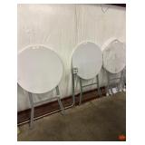 Flash Furniture Contemporary 32 in. W X 32 in. L Round Bar Height Folding Table