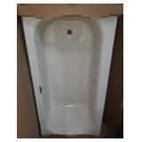 Maui 60 in. x 30 in. Soaking Bathtub with Right Drain in Bone