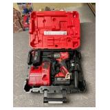 Milwaukee M18 FUEL 18V Lith-Ion Brushless Cordless 1/2 in. Hammer Drill/Driver w/ 2 FORGE 8. 0Ah Battery & Charger