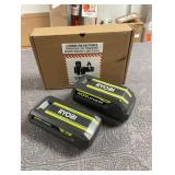 2 Ryobi Lithium Batteries 1-40V 4Ah. 1-40V 2Ah.